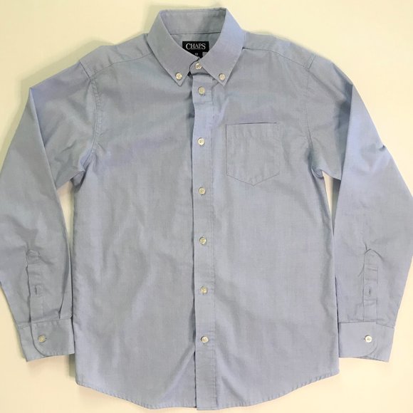 Chaps Other - Chaps Blue Oxford Button Down Long Sleeve Shirt 12